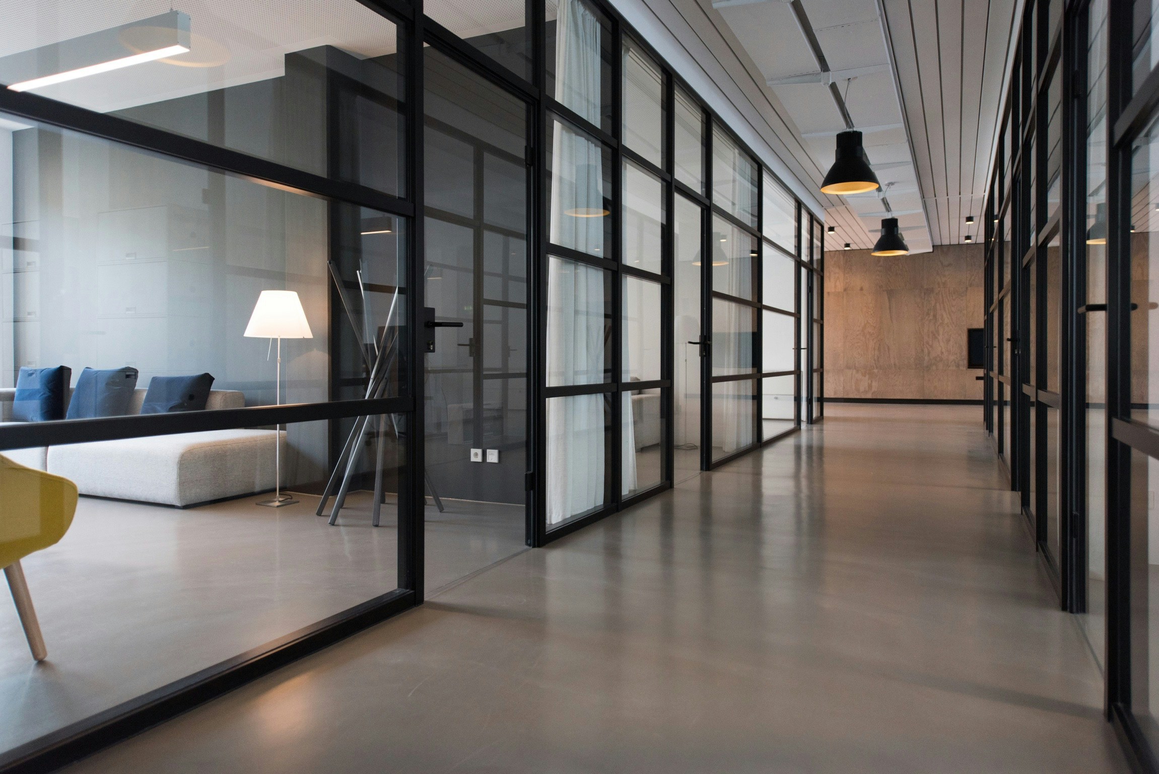 Modern office environment